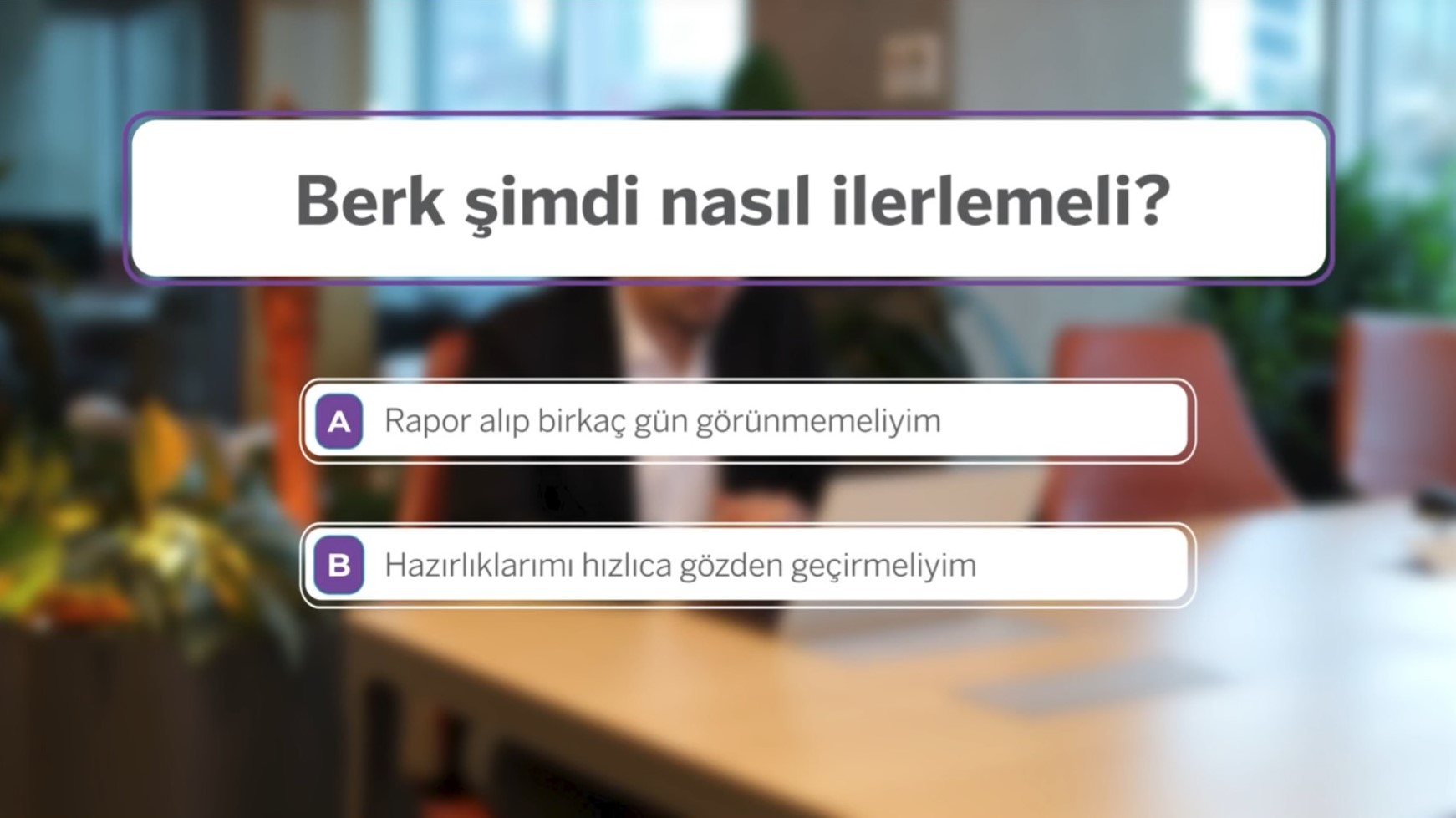 İnteraktif video eğitim örneği